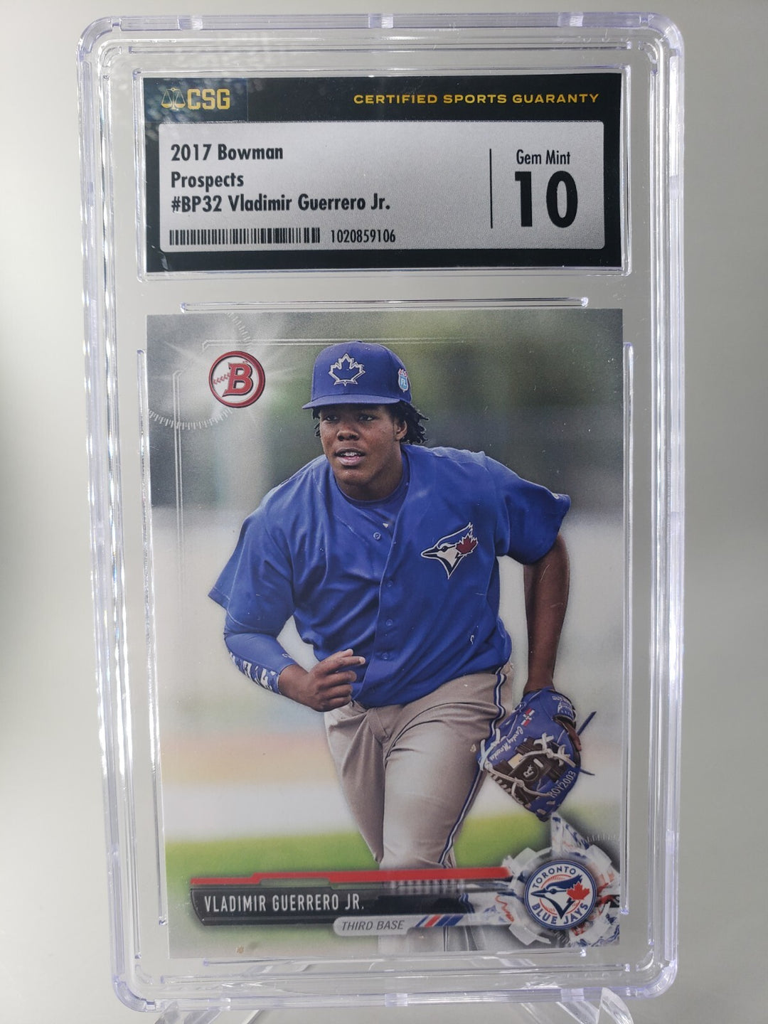 VLADIMIR GUERRERO JR. 2017 Bowman Prospects #BP32 CSG 10 GEM MINT