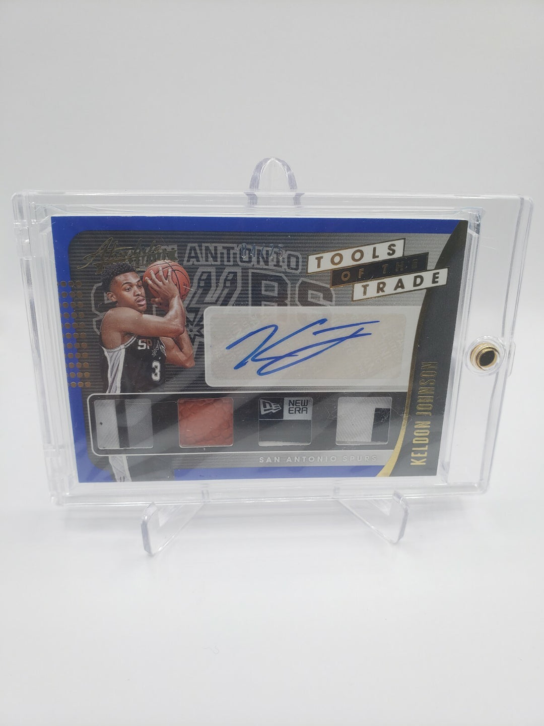 2019-20 Absolute Memorabilia Tools of the Trade Patch Keldon Johnson Auto /25 RC