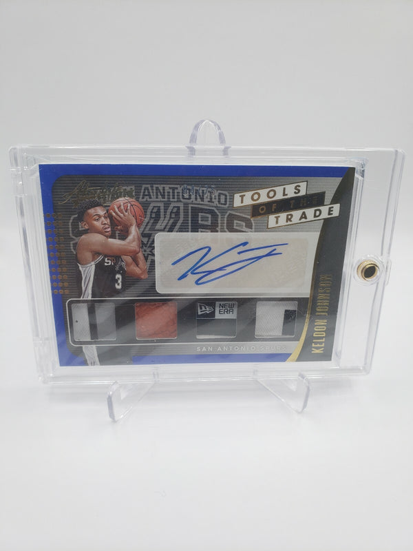 2019-20 Absolute Memorabilia Tools of the Trade Patch Keldon Johnson Auto /25 RC