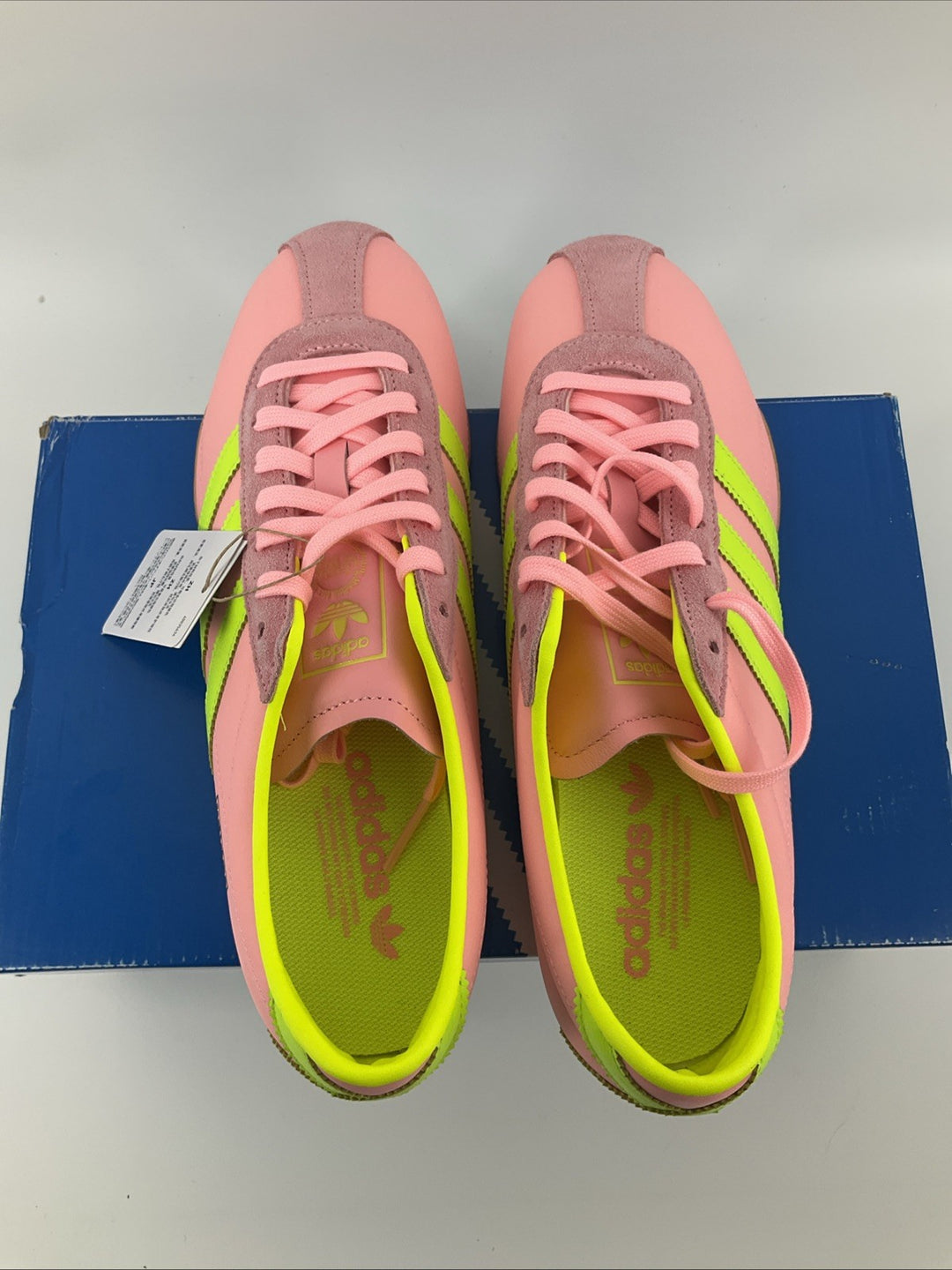 New Adidas Size 10.5 Women's Pink Yellow Tokyo  JQ0584