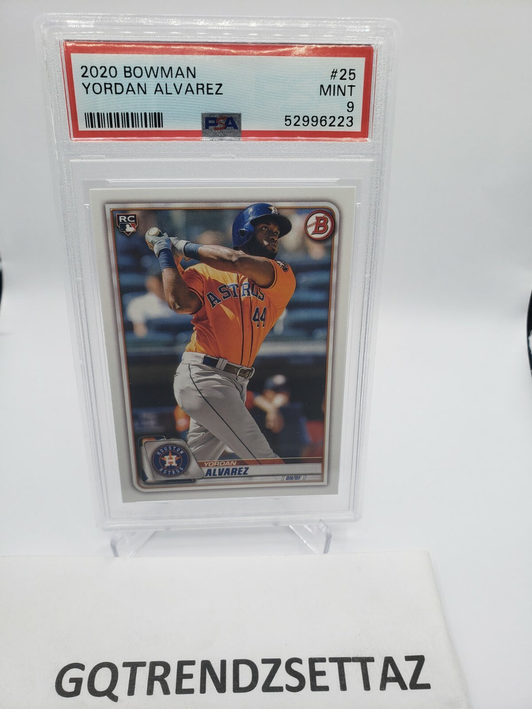 2020 Bowman #25 Yordan Alvarez Houston Astros RC Rookie PSA 9 MINT