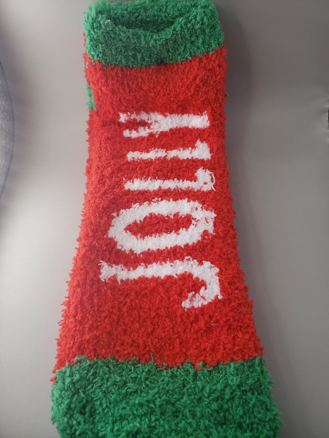 Men's Size 10-13 Cozy Socks Holiday Theme Christmas Holly Jolly 1 Pair