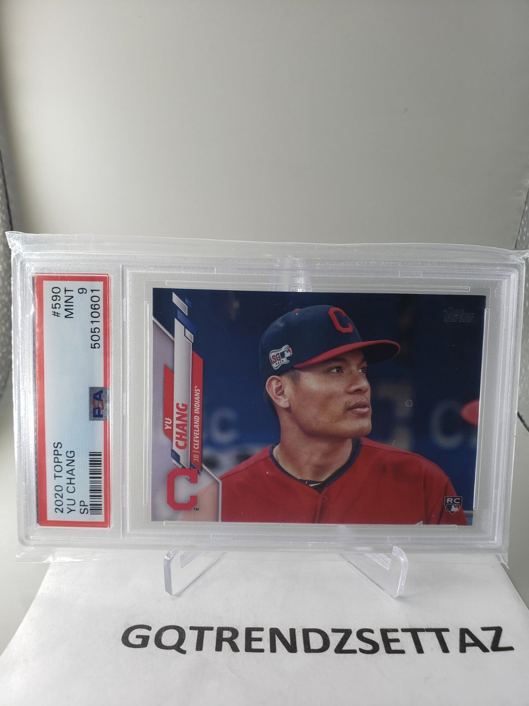 Yu Chang 2020 Topps SP RC Rookie PSA 9 GEM MINT Cleveland Guardians POP 12!