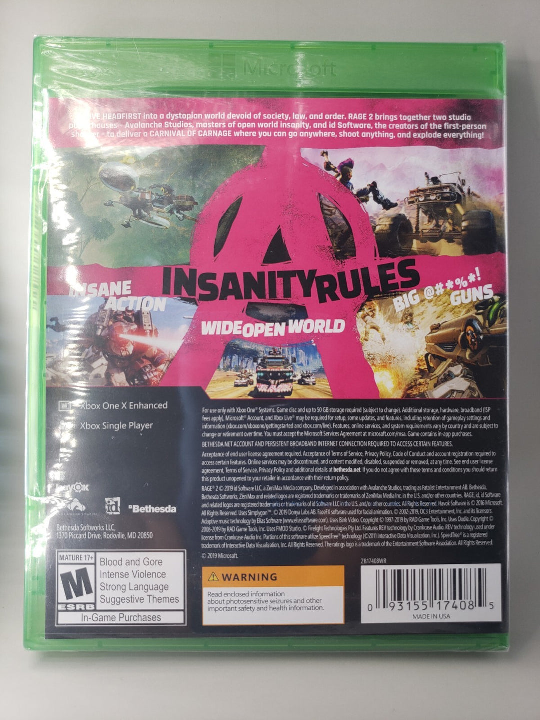 Brand New Factory Sealed Rage 2 Xbox One (1)