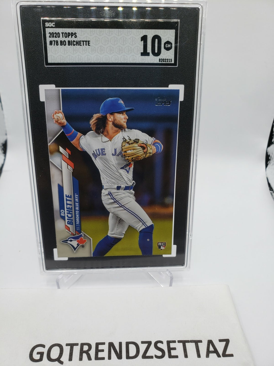 2020 TOPPS SERIES 1 BO BICHETTE RC BASEBALL CARD #78 SGC 10 GEM MINT MS Bluejays