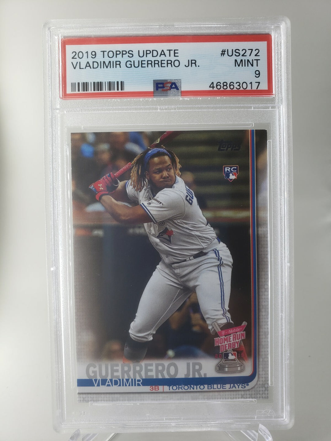 2019 TOPPS UPDATE VLADIMIR GUERRERO JR. ROOKIE CARD #US272 PSA 9 MINT