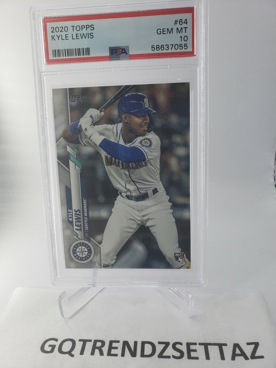 2020 Topps Series 1 Kyle Lewis Rookie RC #64 PSA 10 Seattle Mariners ROY