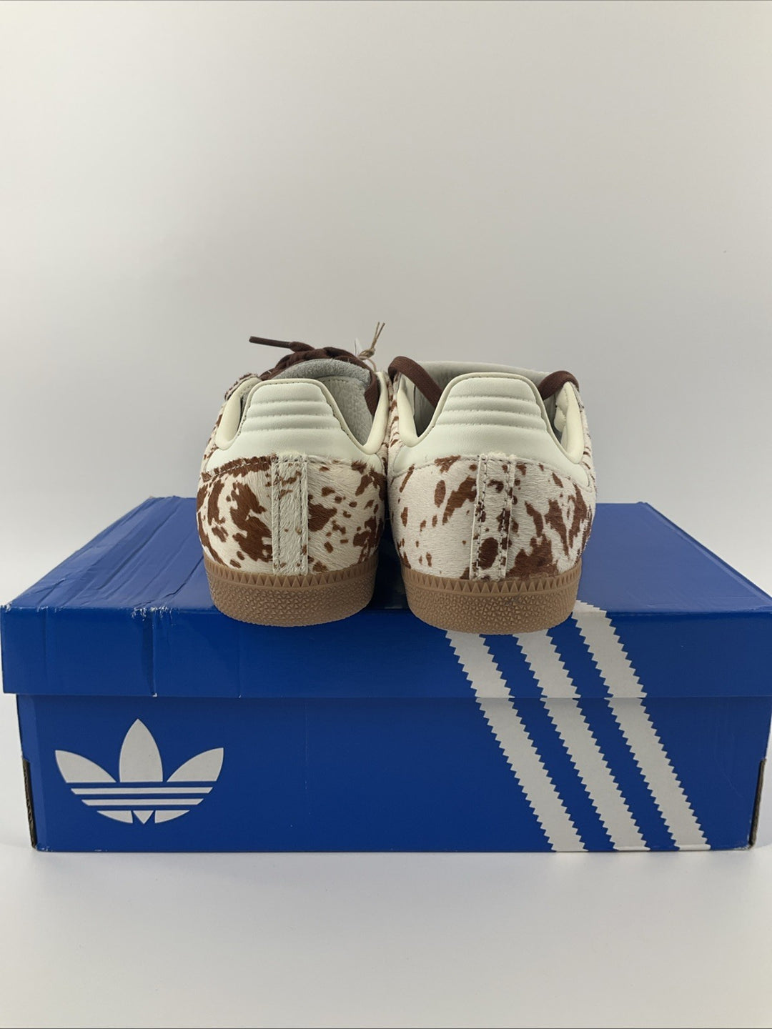New Size 8.5 Women's Adidas Samba LT Cow Print JS3931