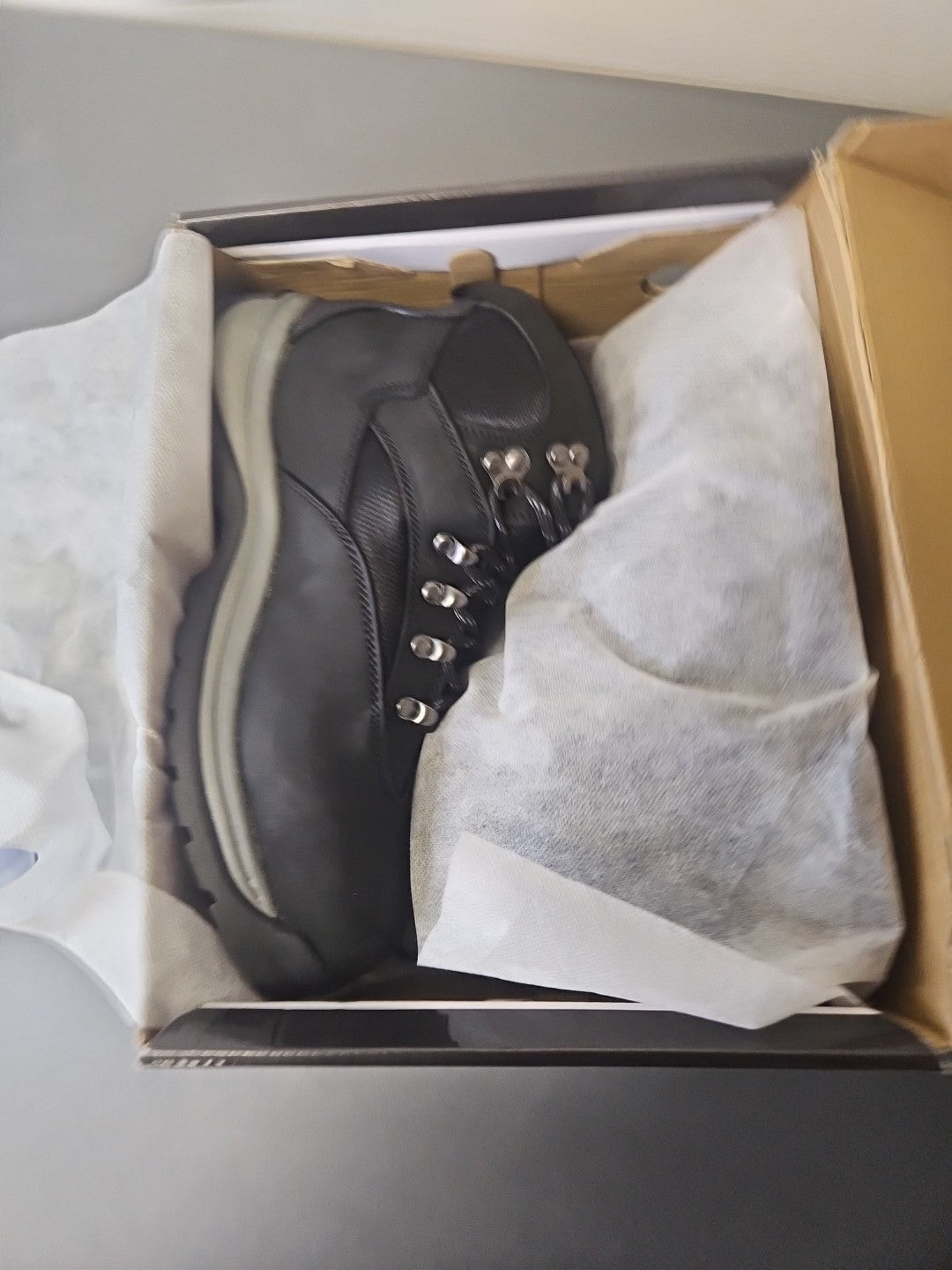 NEW Size 9.5 Women NORTIV 8  Steel Toe Boots Leather  Waterproof Boots Wide