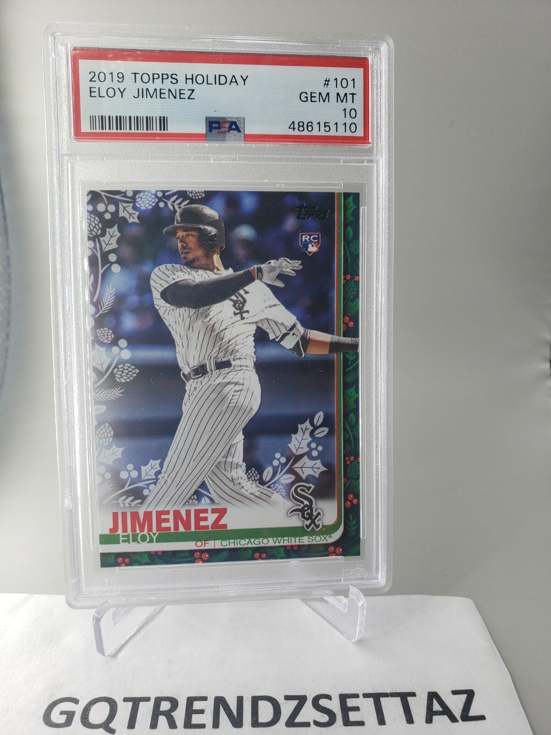 2019 Topps Holiday Eloy Jimenez PSA 10 GEM MINT Chicago White Sox POP 202