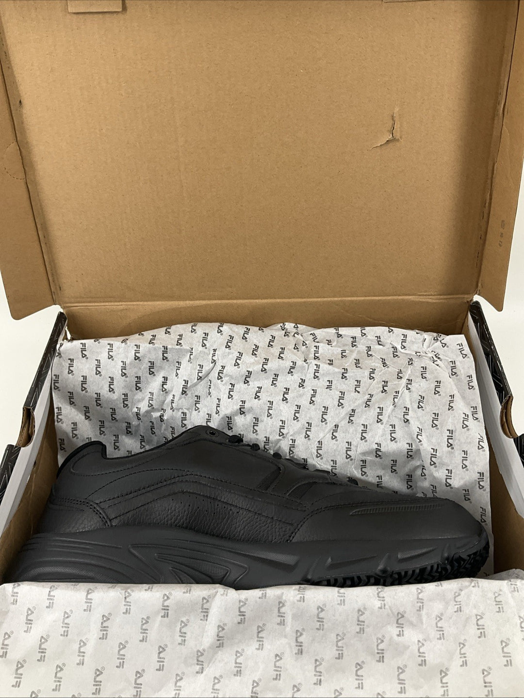 New Size 11.5 Men's Fila Memory Workshift SR Black 1SG30002-001