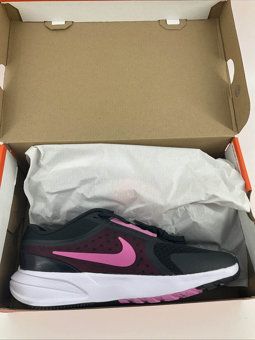 New Nike Star Runner 5 GS Size 7Y Black Pink White HF7004-005