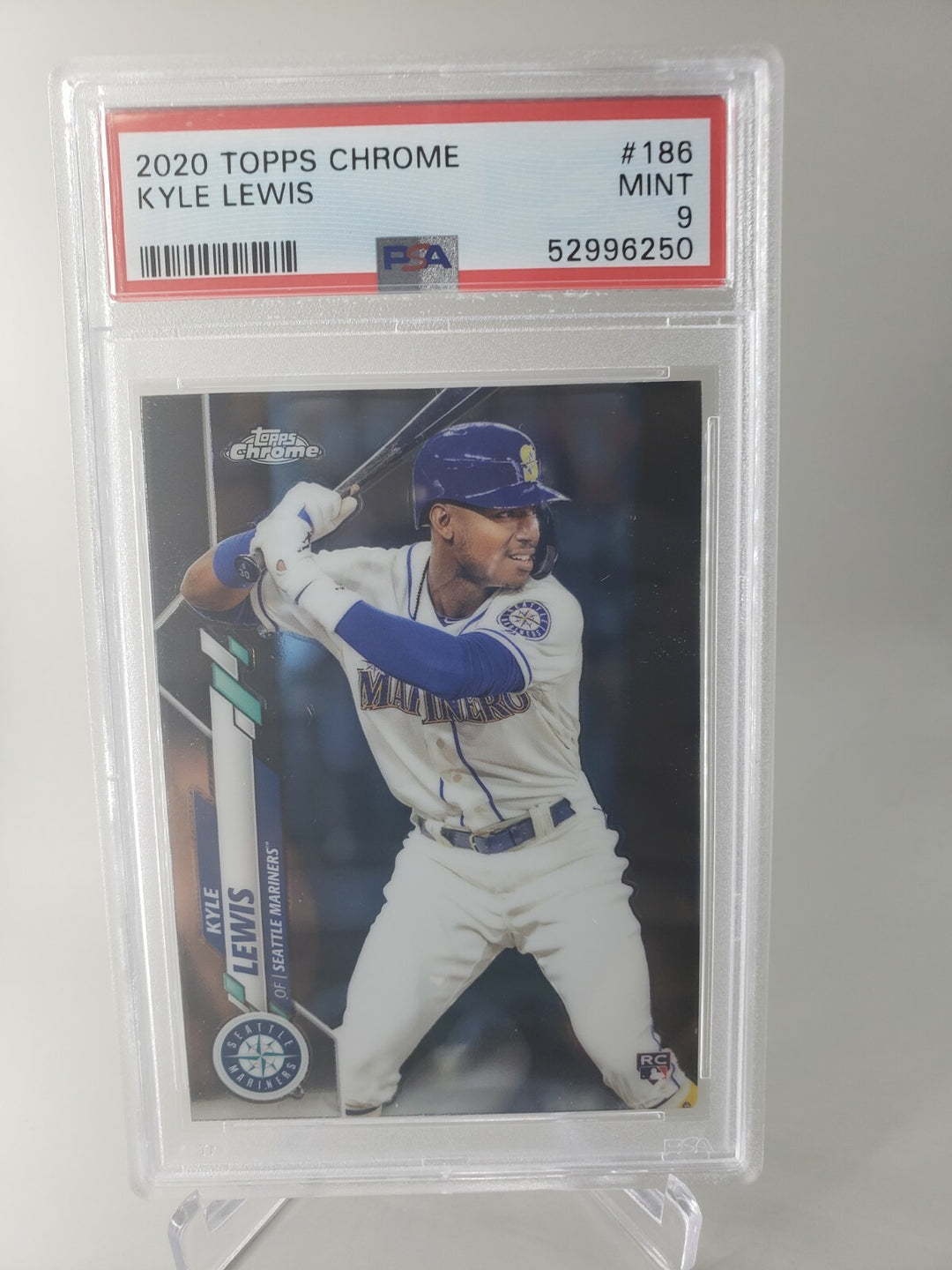 2020 Topps Series 1 Kyle Lewis Rookie RC #64 PSA 9 Seattle Mariners ROY 2020