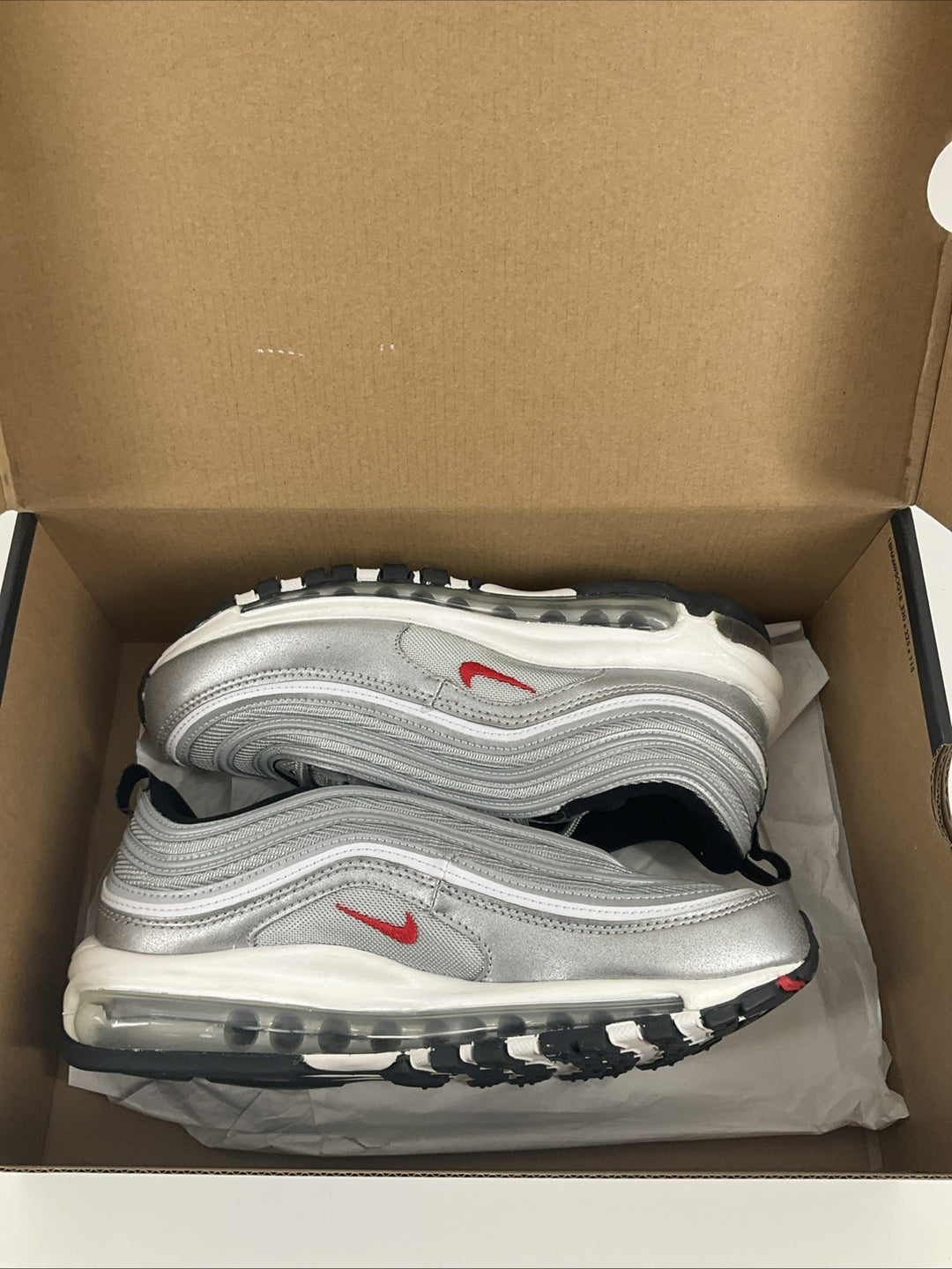 Used Size 8.5 Womens Nike Air Max 97 OG AM97 OG  Silver DQ9131-002
