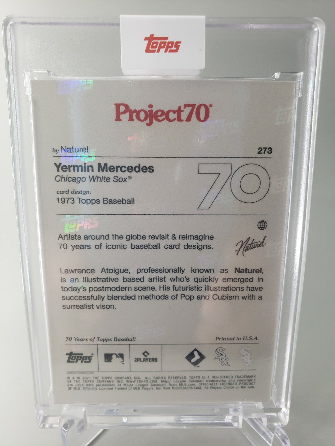 Yermin Mercedes 2021 Topps Project 70 Rookie by Naturel #273 Chicago White Sox