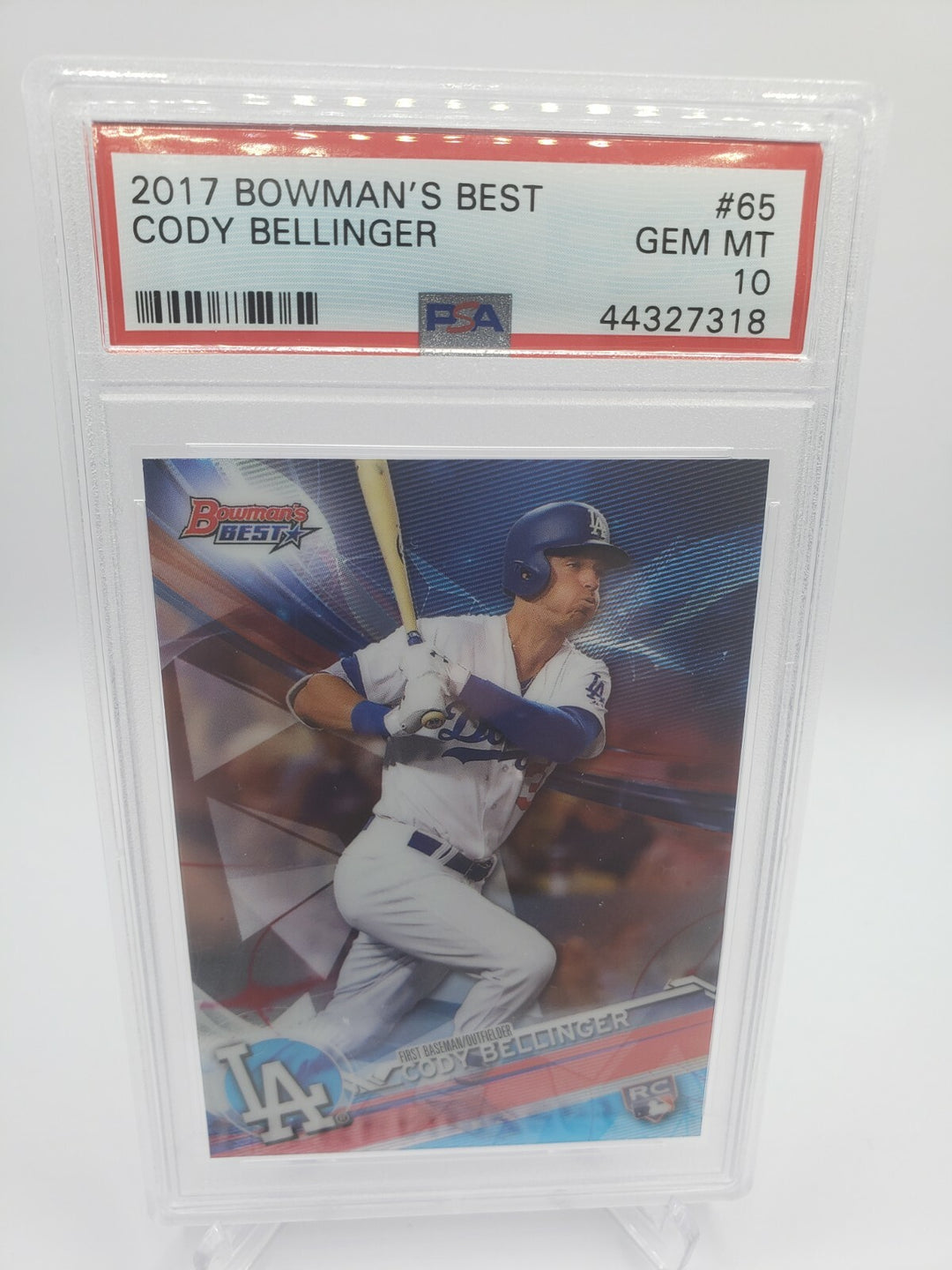 2017 Bowman's Best #65 Cody Bellinger Dodgers RC Rookie PSA 10 GEM MINT