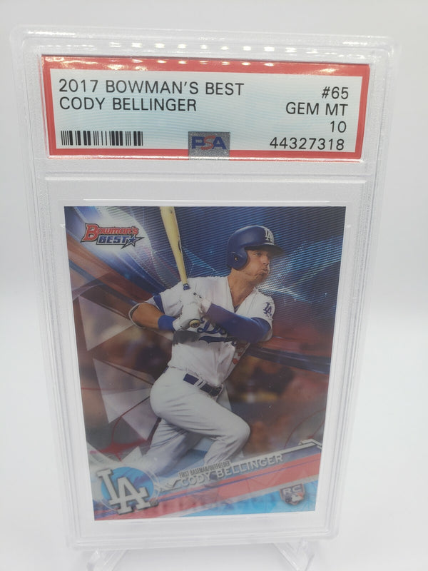 2017 Bowman's Best #65 Cody Bellinger Dodgers RC Rookie PSA 10 GEM MINT
