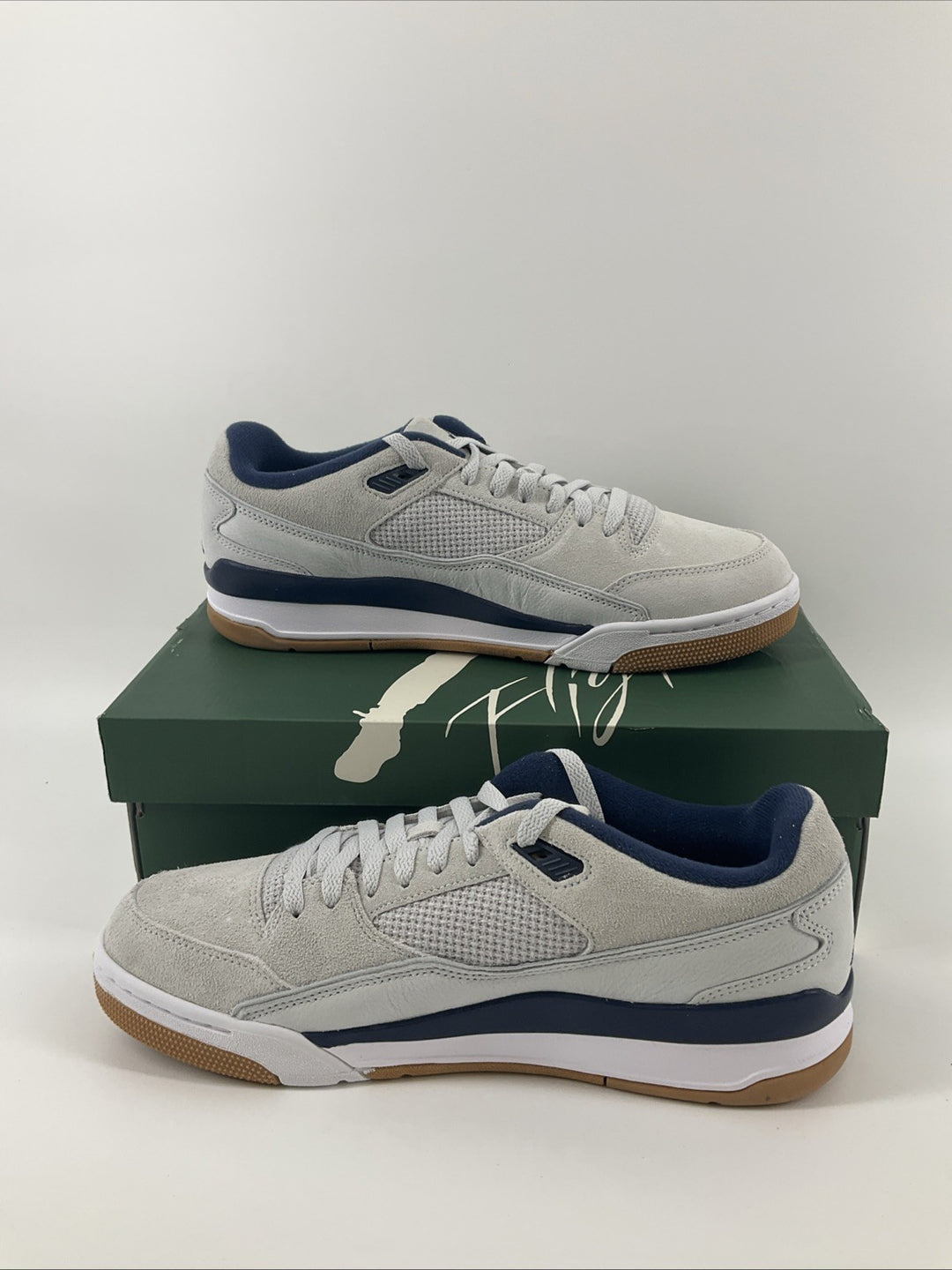 New Size 11 Men Jordan Flight Court Gray Blue White HF3255-004
