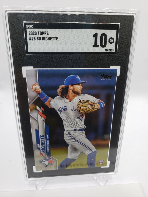 2020 TOPPS SERIES 1 BO BICHETTE RC BASEBALL CARD #78 SGC 10 GEM MINT MS Bluejays