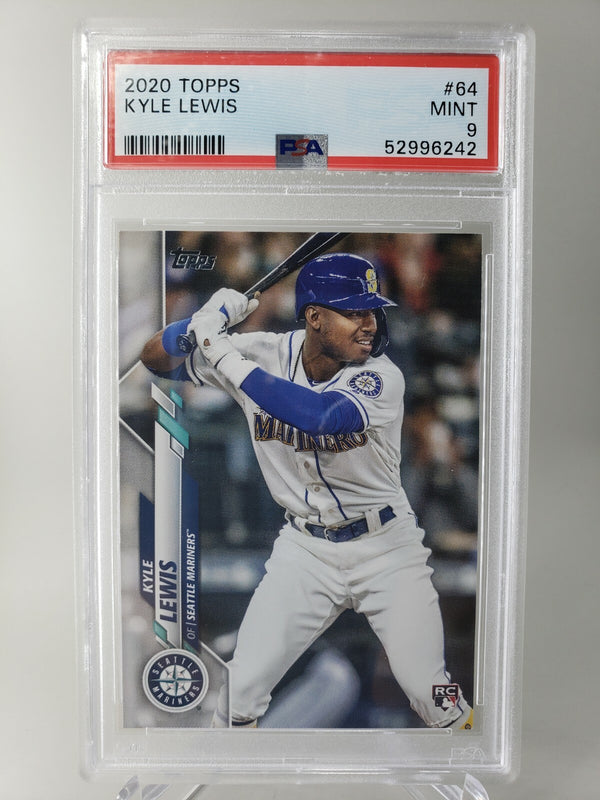2020 Topps Series 1 Kyle Lewis Rookie RC #64 PSA 9 Seattle Mariners ROY 2020