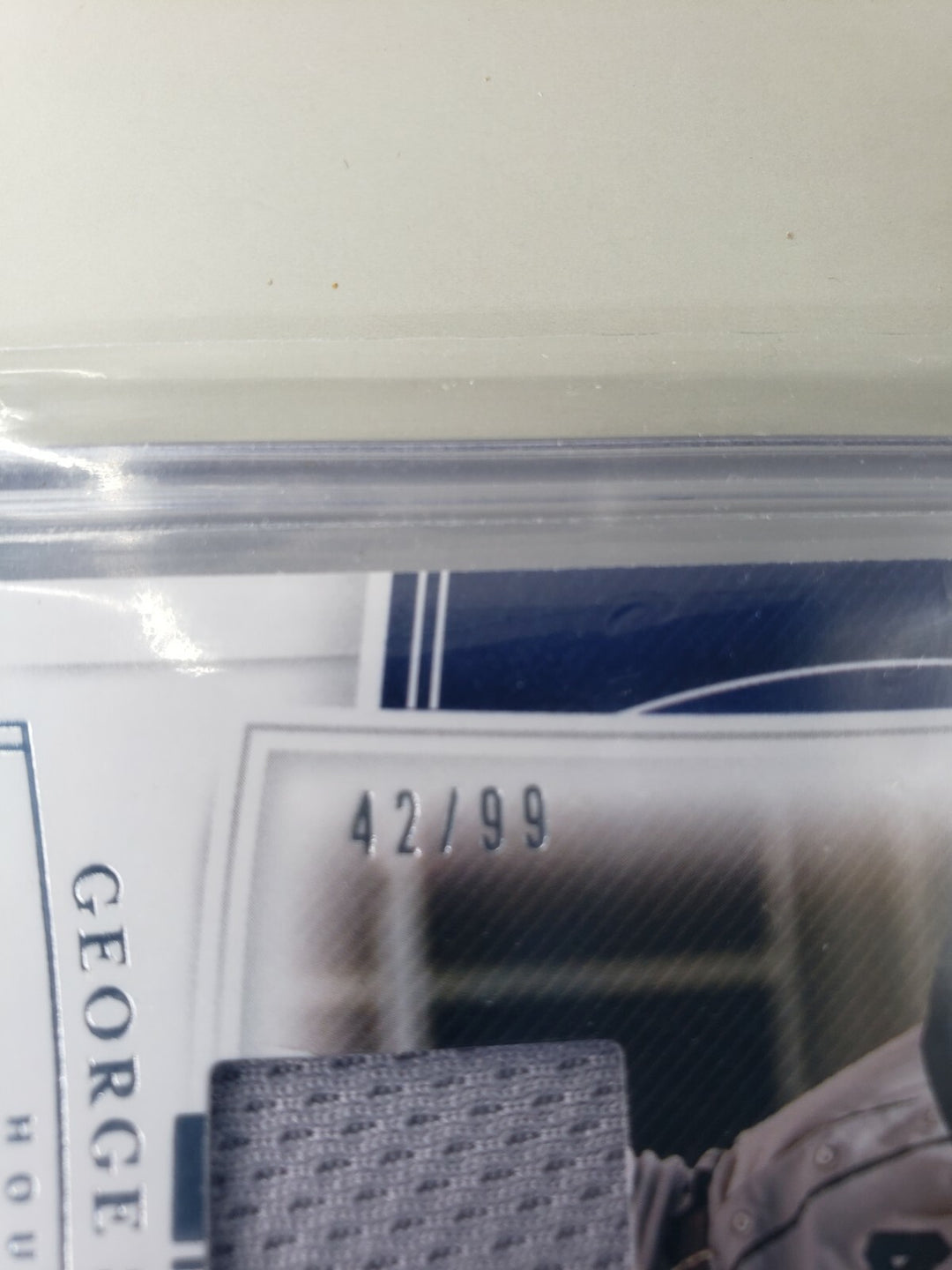 George Springer 2020 Panini National Treasures Jersey Relic /99 Houston