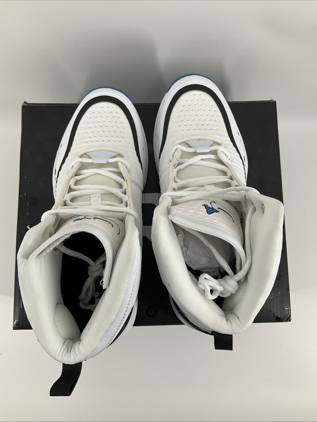 New Size 8.5 Men Q4 Bright White Black Blue Q4MB-014