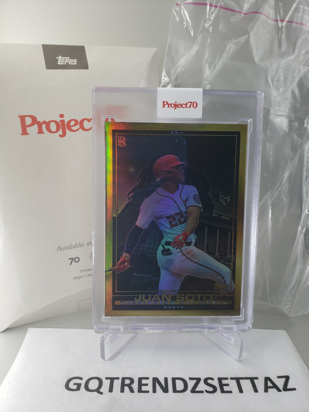 Juan Soto by Ben Baller -  2021 Topps Project 70 Card 811 Rainbow FOIL /70