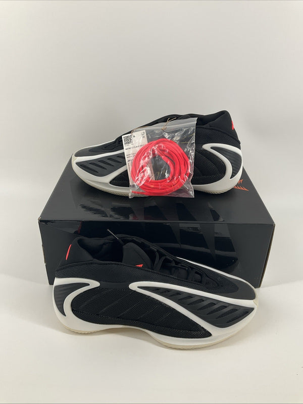 New Size 7 Men Adidas Anthony Edward’s 2J Black White  JR9377