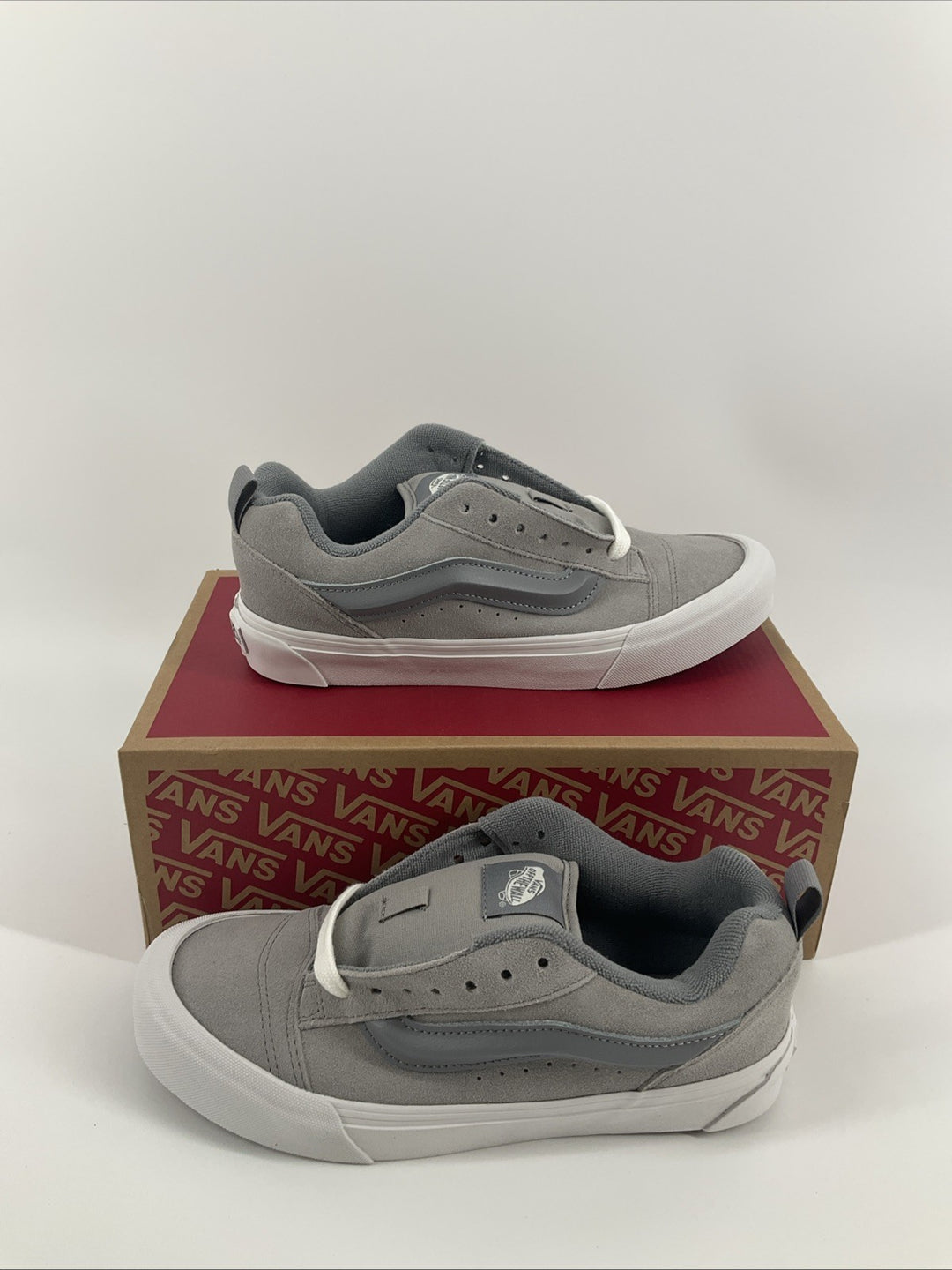 New Size 7 Men's Vans Knu Skool Gray White VN000D6CBXC