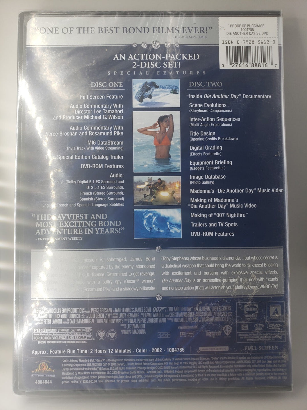 New Sealed Die Another Day (DVD, 2-Disc Set, Special Edition) Free Shipping