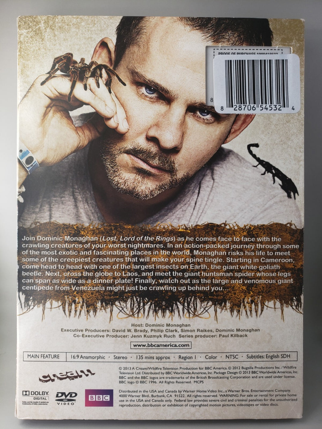 New Sealed Creepy Crawlers Wild Things with Dominic Monaghan Free Shipping