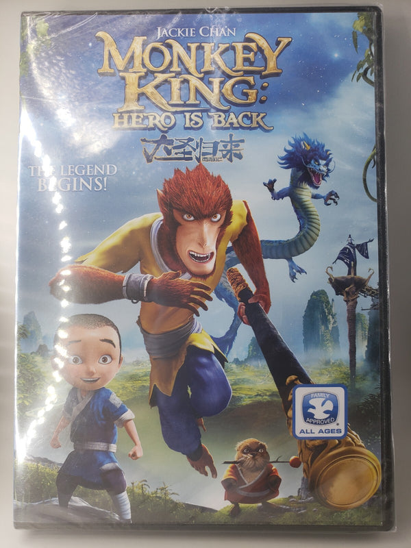 New Sealed Monkey King Hero is Back New Sealed DVD Jackie Chan  Free Shipping