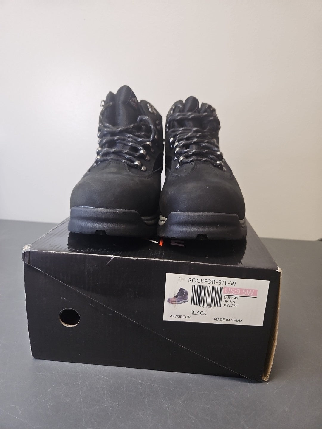 NEW Size 9.5 Women NORTIV 8  Steel Toe Boots Leather  Waterproof Boots Wide