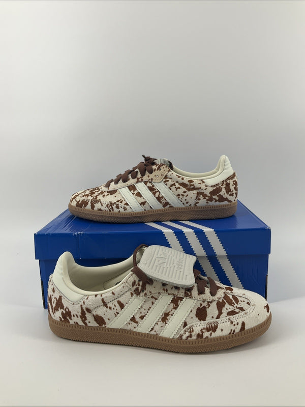 New Size 8.5 Women's Adidas Samba LT Cow Print JS3931