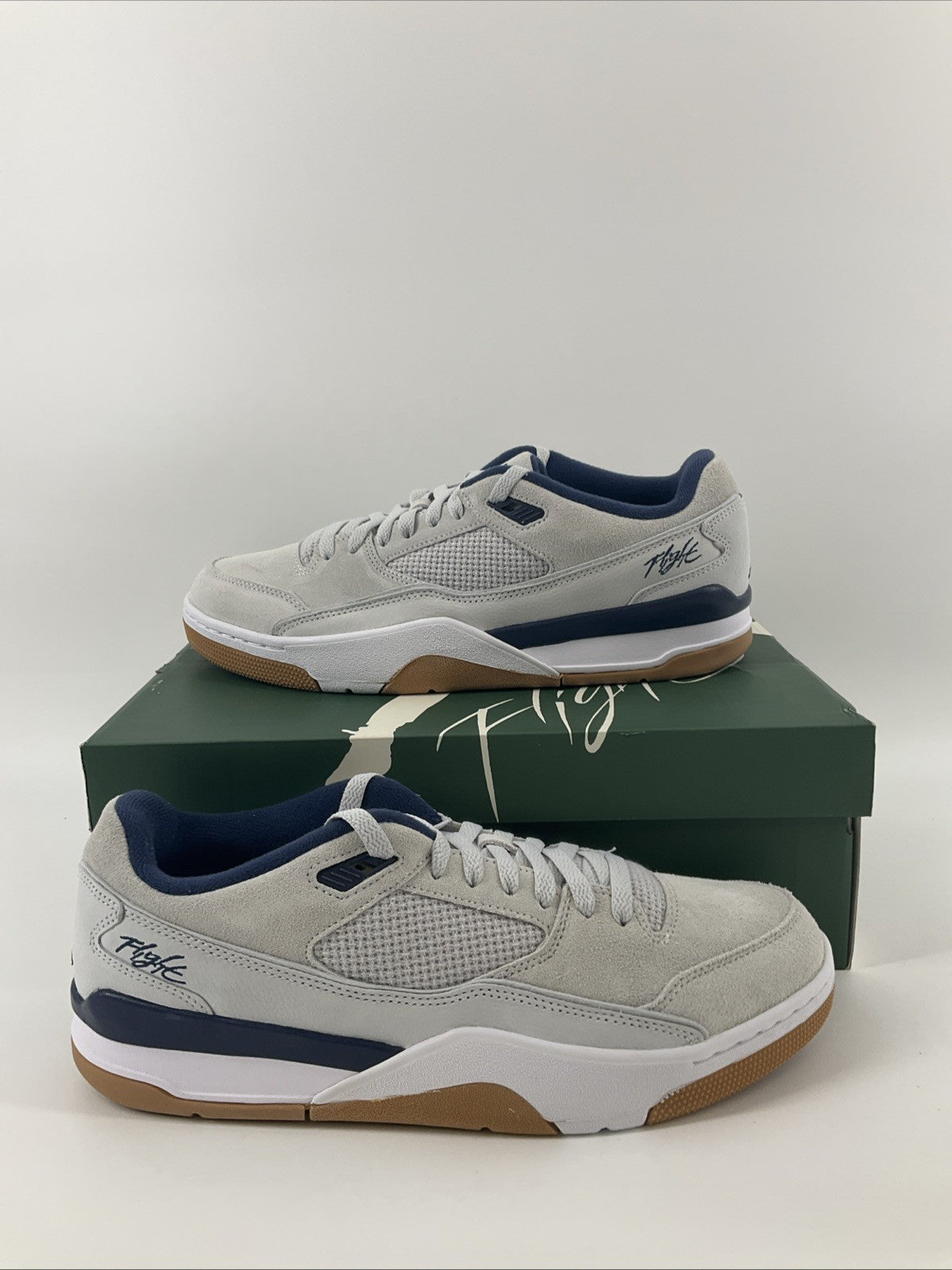New size 11 men jordan flight court gray blue white hf3255 004