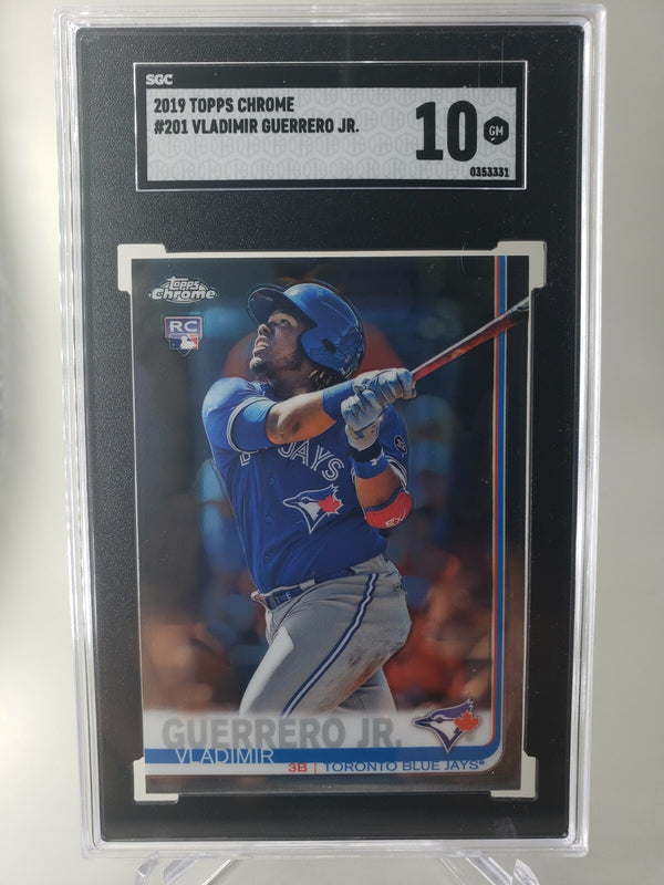 2019 Topps Chrome Vladimir Guerrero Jr #201 Rookie Card SGC 10 Gem Mint Toronto