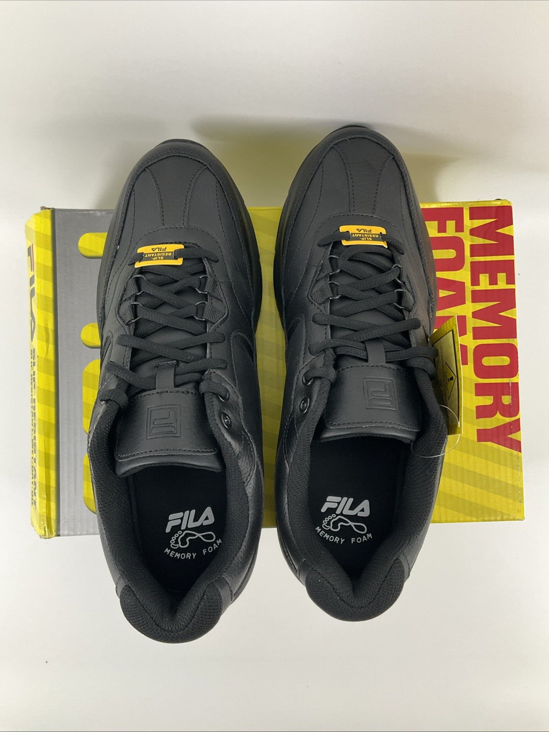 New Size 11.5 Men's Fila Memory Workshift SR Black 1SG30002-001