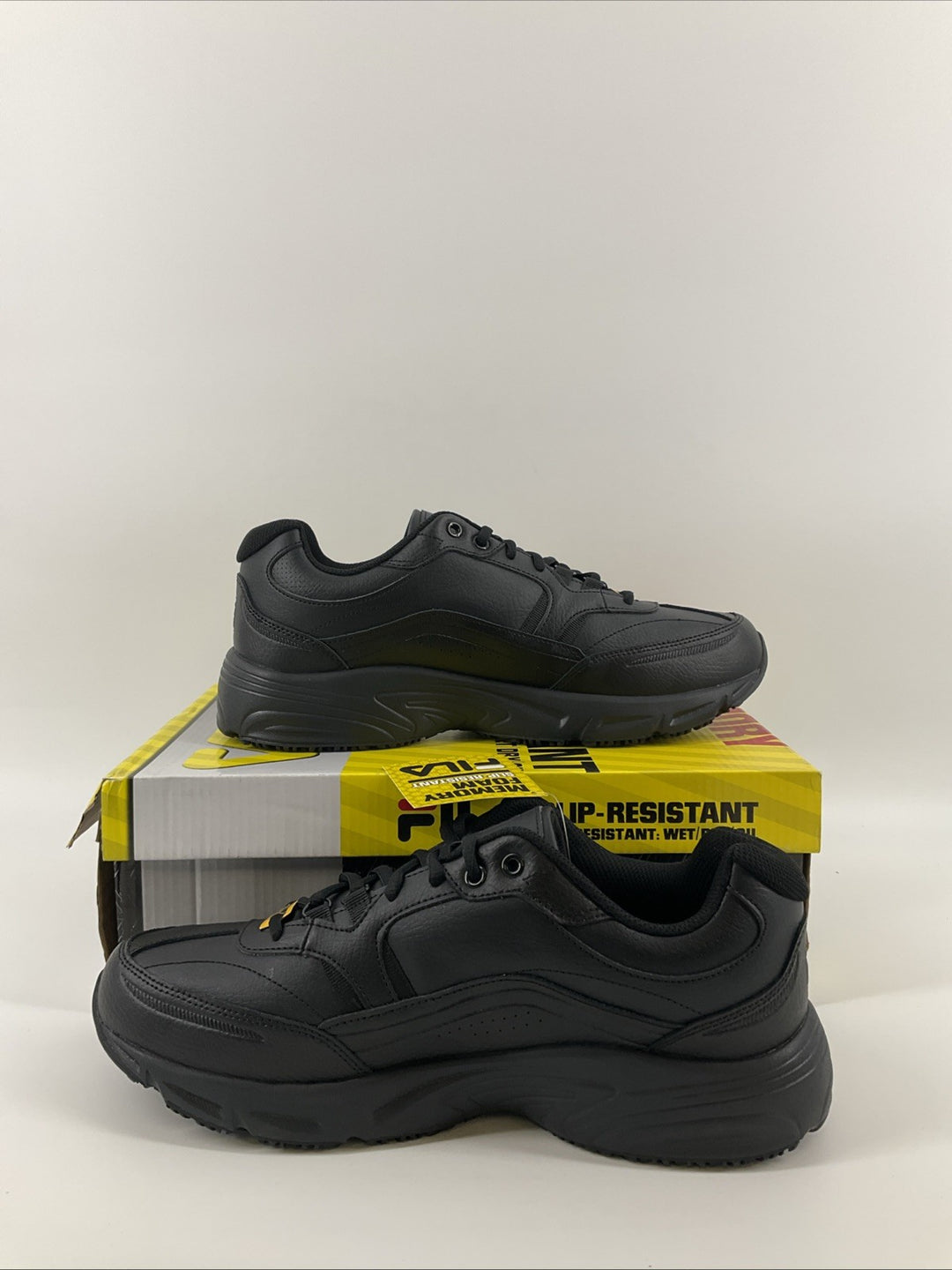 New Size 11.5 Men's Fila Memory Workshift SR Black 1SG30002-001