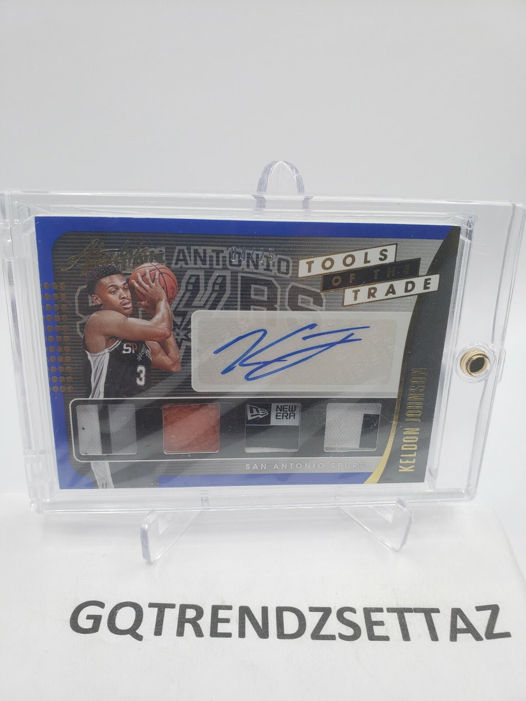 2019-20 Absolute Memorabilia Tools of the Trade Patch Keldon Johnson Auto /25 RC