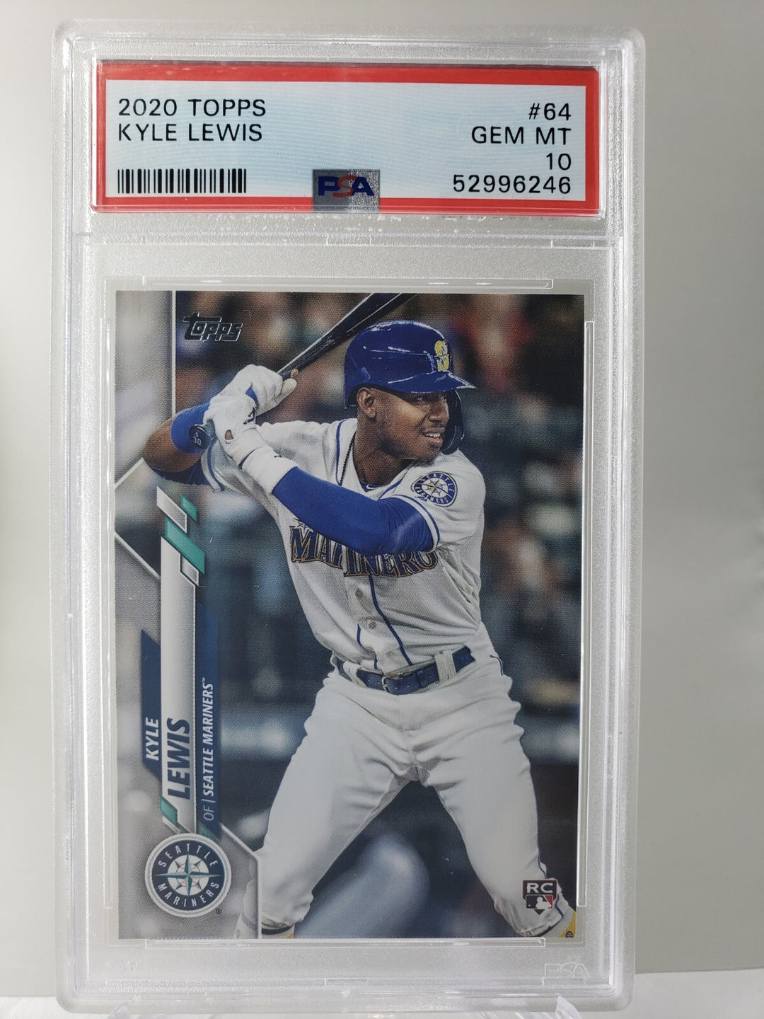 2020 Topps Kyle Lewis RC #64 PSA 10 Rookie Series One Seattle Mariners ROTY