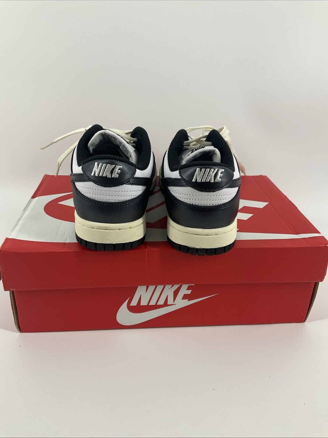 New Size 7.5 Women's Nike Dunk Low PRM Black White Off White FQ8899-100