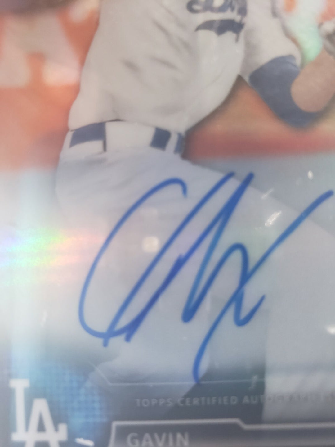 Gavin Lux 2016 Bowman Chrome Draft Blue Refractor /150 #CDAGL Auto 10 BGS 9