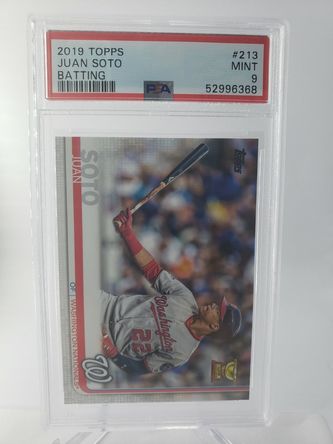 JUAN SOTO 2019 Topps Series 1 #213 All-Star Rookie Cup PSA 9 MINT Nationals