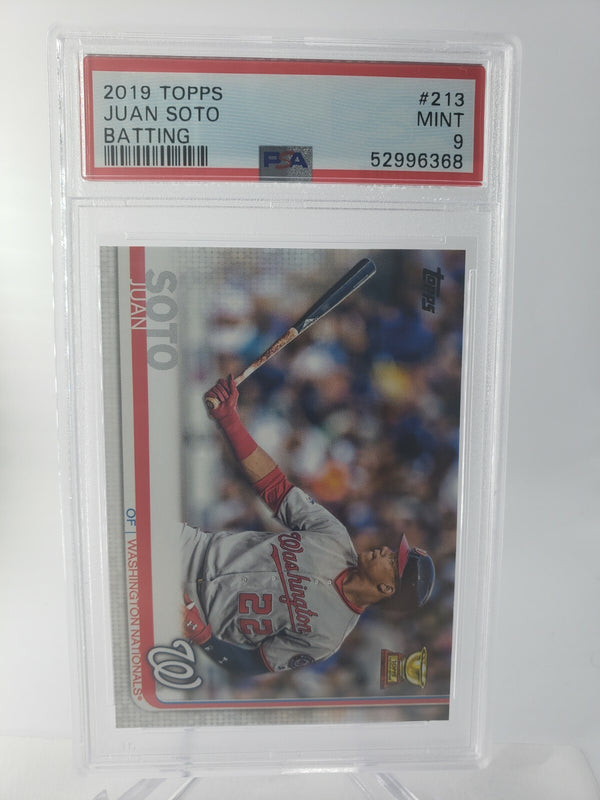 JUAN SOTO 2019 Topps Series 1 #213 All-Star Rookie Cup PSA 9 MINT Nationals