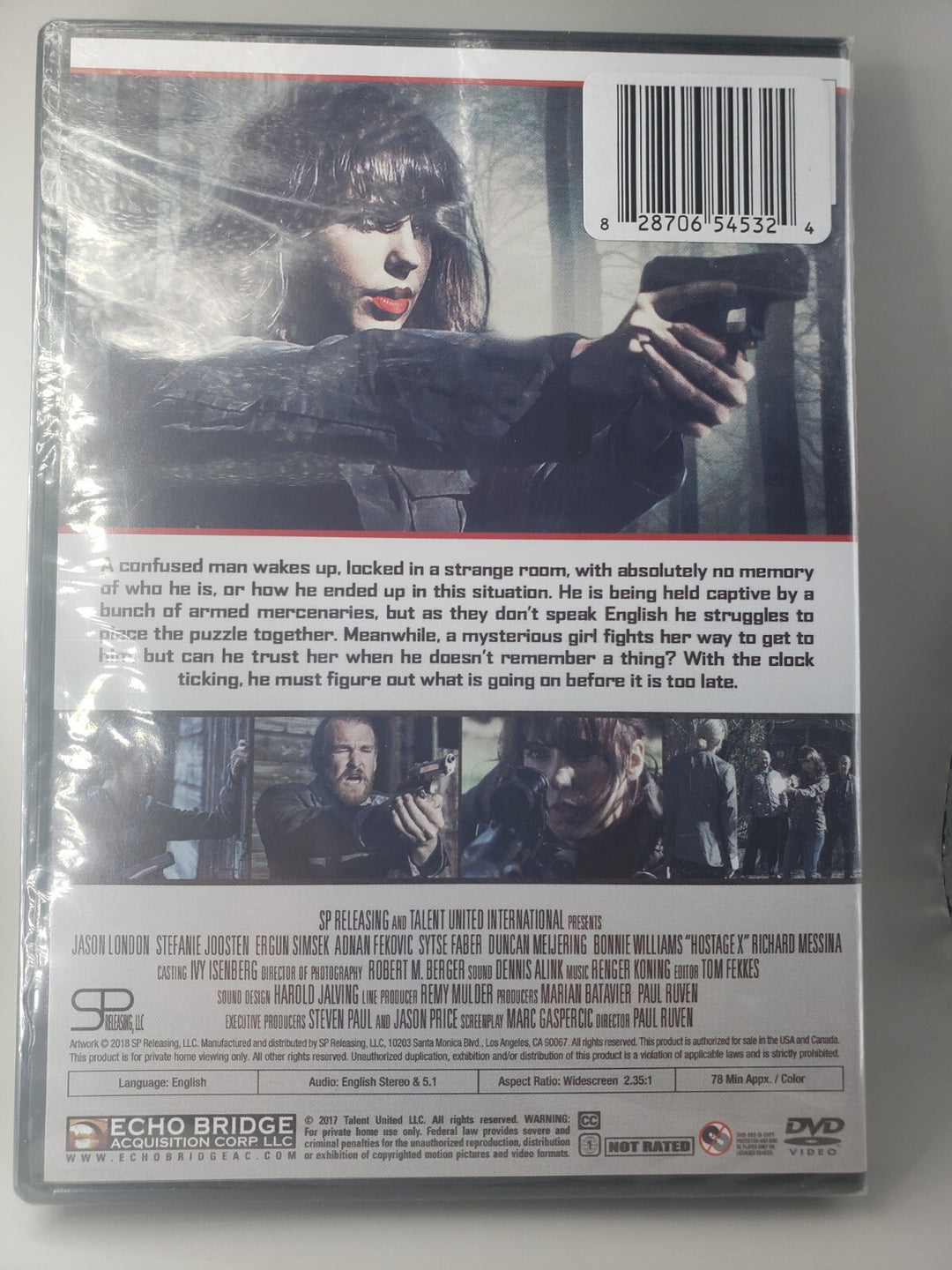 New Sealed! Hostage X: COMPLY OR DIE  (DVD, 2017) Jason London