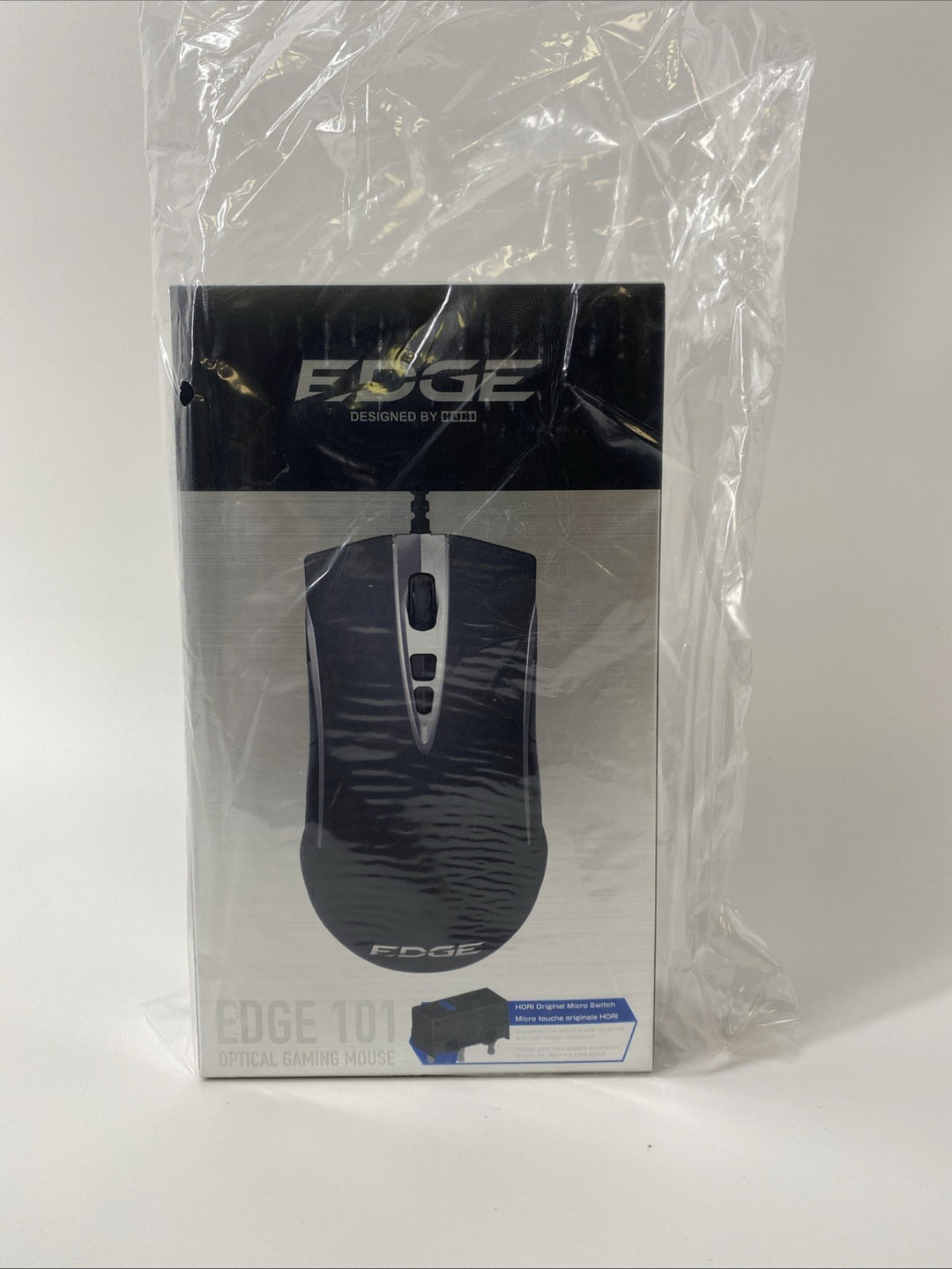 New Sealed Hori Edge 101 Optical Gaming Mouse - Black - Wired