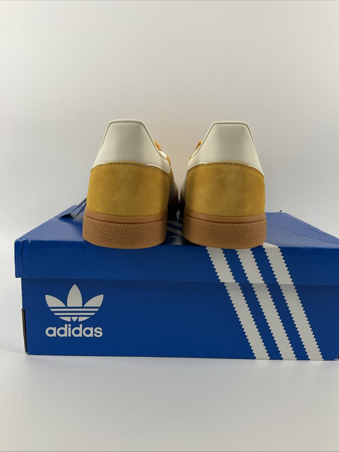 NEW Size 11.5 Mens Adidas Handball Spezial Yellow White Sneakers IF7088