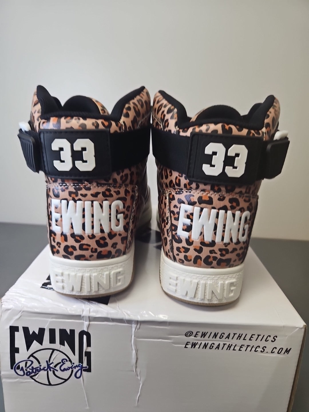 NEW Patrick Ewing Athletics Women's 33 Hi Orion Leopard 5RBE001-999