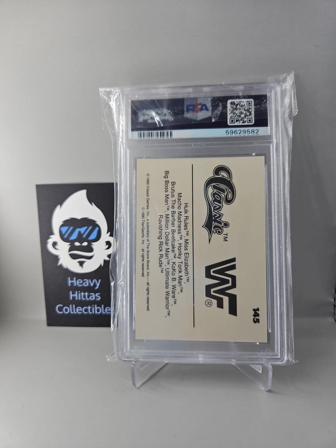 Hulk Hogan 1990 Classic WWF Hulk Hogan #145 Hulk Rules PSA 9