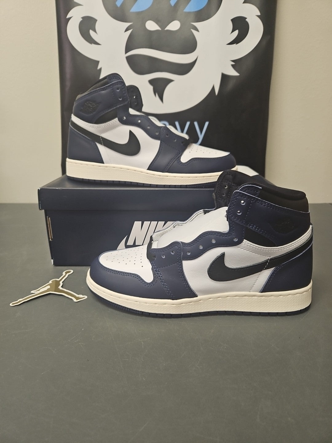 NEW Size 6.5 Youth Nike Air Jordan 1 Retro High OG GS FD1437-401 Midnight Navy